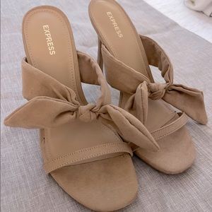 Express Bow Strap Heels